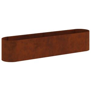 vidaXL Cama de Jard&iacute;n Elevada Acero oxidado 200 x 40 x 40 cm