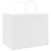 vidaXL Bolsas de papel con asas 50 uds blanca 32x22x24 cm