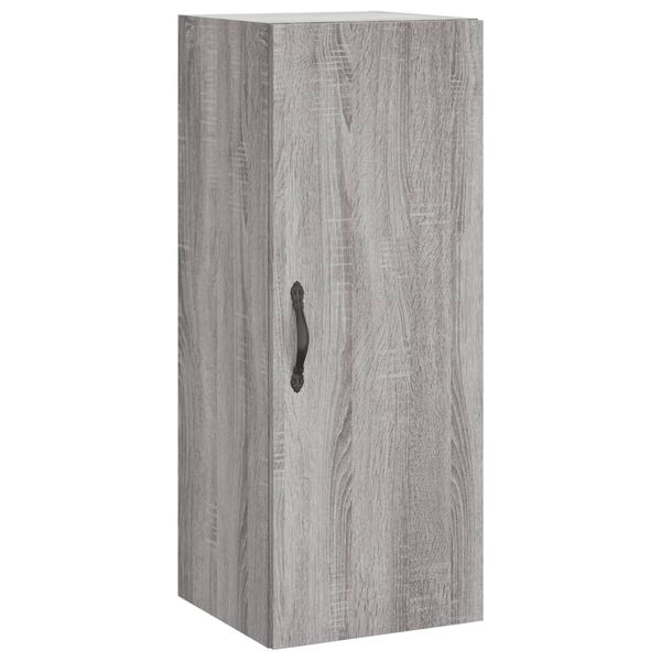 vidaXL Armario de pared madera de ingenier&iacute;a gris Sonoma 34,5x34x90 cm