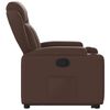vidaXL Sill&oacute;n reclinable elevable cuero sint&eacute;tico marr&oacute;n