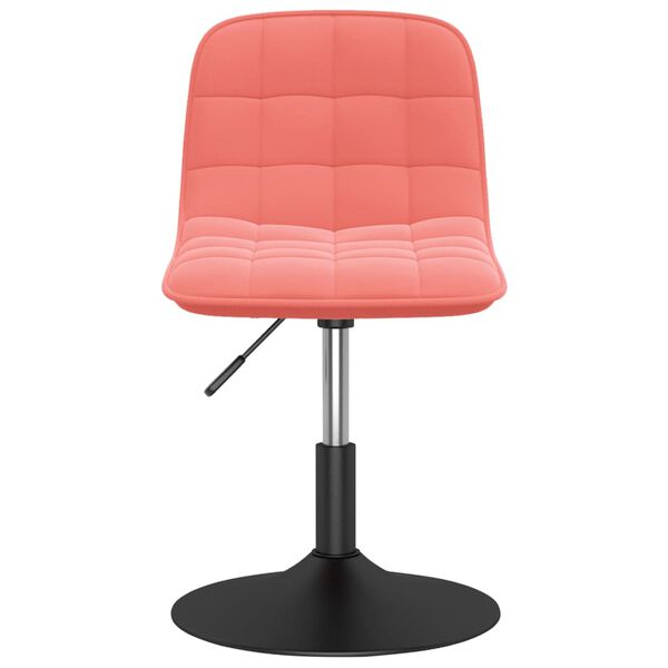 vidaXL Sillas de comedor giratorias 4 unidades de terciopelo rosa