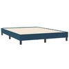 vidaXL Cama box spring con colch&oacute;n terciopelo azul oscuro 160x210 cm