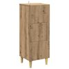 vidaXL Cajonera 33 x 34,5 x 90 cm Madera de Ingenier&iacute;a Roble artisan