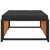 vidaXL Taburete de jard&iacute;n con coj&iacute;n madera acacia 68x68x30 cm