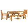 vidaXL Conjunto de Comedor de Jard&iacute;n 5 uds. Marr&oacute;n