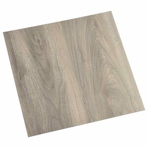 vidaXL Tablones de suelo autoadhesivos Negro y madera 30,5 x 30,5 cm