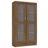 vidaXL Vitrina madera contrachapada roble marr&oacute;n 82,5x30,5x150 cm
