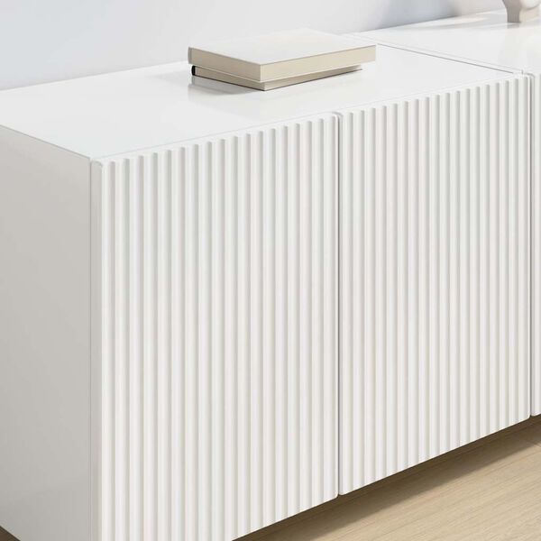 vidaXL Mueble de TV Montado en la Pared brillante 59,5 x 31 x 40 cm