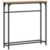 vidaXL Mesa Consola Roble artisan 75 x 19,5 x 75 cm