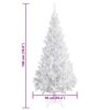 vidaXL &Aacute;rbol de Navidad artificial con luces y bolas 620 ramas 180 cm
