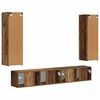 vidaXL Conjunto de mueble de TV Montaje en la pared 3 pcs Madera vieja