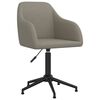 vidaXL Silla de comedor giratoria 6 uds terciopelo gris claro