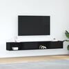 vidaXL Muebles de TV 2 uds Roble Negro 100x31x25,5cm Madera ingenier&iacute;a