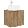 vidaXL Vanidad con Lavabo de Pared Roble artisan 49,5 x 44,5 x 65 cm