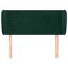 vidaXL Cabecero de terciopelo verde oscuro 103x23x78/88 cm