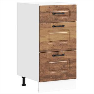 vidaXL Mueble bajo de cocina Kalmar de madera antigua de ingenier&iacute;a