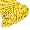 vidaXL Cuerda de barco polipropileno amarillo 4 mm 100 m