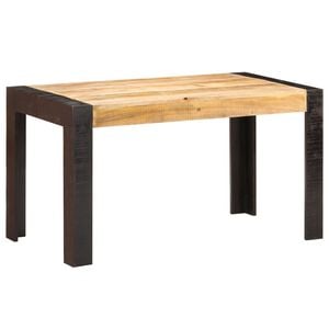 vidaXL Mesa de comedor madera maciza de mango en bruto 140x70x76 cm