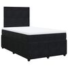 vidaXL Cama box spring con colch&oacute;n terciopelo negro 120x200 cm