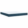 vidaXL Cama box spring con colch&oacute;n terciopelo azul 180x200 cm