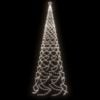 vidaXL &Aacute;rbol de Navidad con poste de metal 1400 LEDs blanco fr&iacute;o 5 m