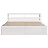 vidaXL Estructura de cama con cabecero madera de pino blanco 200x200cm