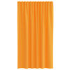 vidaXL Cortinas de gasa con bolsillos para varillas 2 uds. naranja