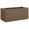 vidaXL Caja de Flores de Jard&iacute;n Marr&oacute;n 80 x 36 x 35 cm PP