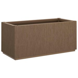 vidaXL Caja de Flores de Jard&iacute;n Marr&oacute;n 80 x 36 x 35 cm PP