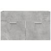 vidaXL Armario para lavabo contrachapada gris hormig&oacute;n 80x38,5x46 cm