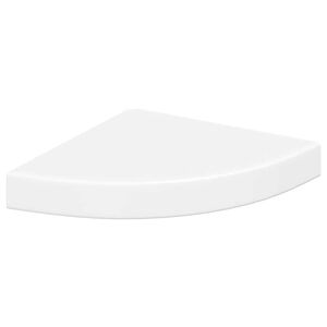 vidaXL Estante flotante de esquina MDF blanco 25x25x3,8 cm