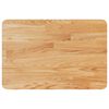 vidaXL Encimera baño madera maciza tratada marrón claro 60x40x2,5 cm