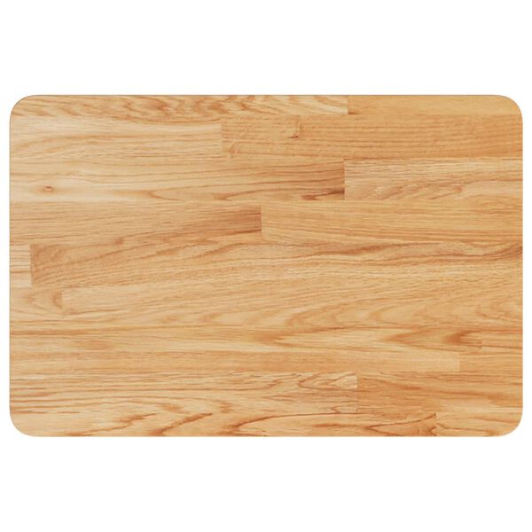 vidaXL Encimera baño madera maciza tratada marrón claro 60x40x2,5 cm