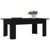 vidaXL Mesa de centro madera contrachapada negro 100x60x42 cm