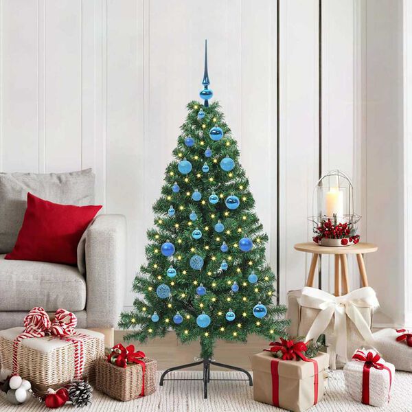 vidaXL &Aacute;rbol de Navidad Artificial Preiluminado Verde 150 cm PVC