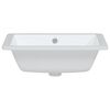 vidaXL Lavabo de ba&ntilde;o rectangular cer&aacute;mica blanco 46,5x35x18 cm