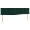 vidaXL Cama box spring con colch&oacute;n terciopelo verde oscuro 120x190 cm