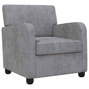 vidaXL Sill&oacute;n Gris Claro Chenilla
