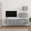 vidaXL Set de muebles para TV 4 pzas madera contrachapada gris Sonoma