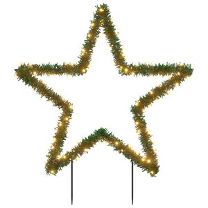 vidaXL Estrella de luz decorativa Navidad con estacas 115 LED 85 cm