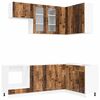 vidaXL Unidad de cocina PORTO 8 uds. Madera envejecida