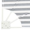 vidaXL Pantalla de Privacidad para Balcón Antracita y blanco
