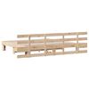 vidaXL Estructura de cama Marrón 180 x 200 cm Madera de pino macizo