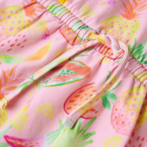 Vestido infantil rosa suave 116