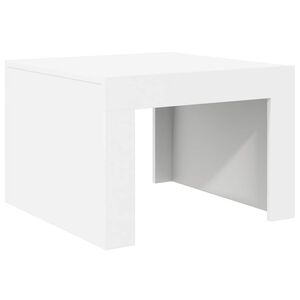vidaXL Mesa de centro madera contrachapada blanco 50x50x35 cm