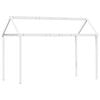vidaXL Techo de cama infantil madera maciza blanco 217x95,5x159 cm
