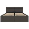 vidaXL Cama canap&eacute; hidr&aacute;ulica de almacenaje sin colch&oacute;n gris 120x200cm