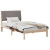 vidaXL Estructura de cama Marr&oacute;n 100 x 200 cm Madera de pino macizo