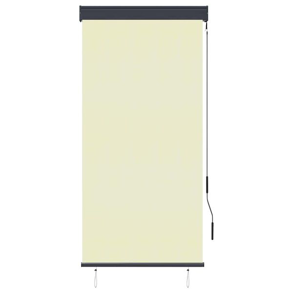 vidaXL Estor enrollable de exterior color crema 80x250 cm