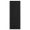 vidaXL Armario de pared Roble Negro 34,5 x 34 x 90 cm
